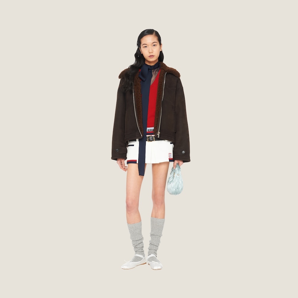 Intarsia knit cashmere sweater - 1