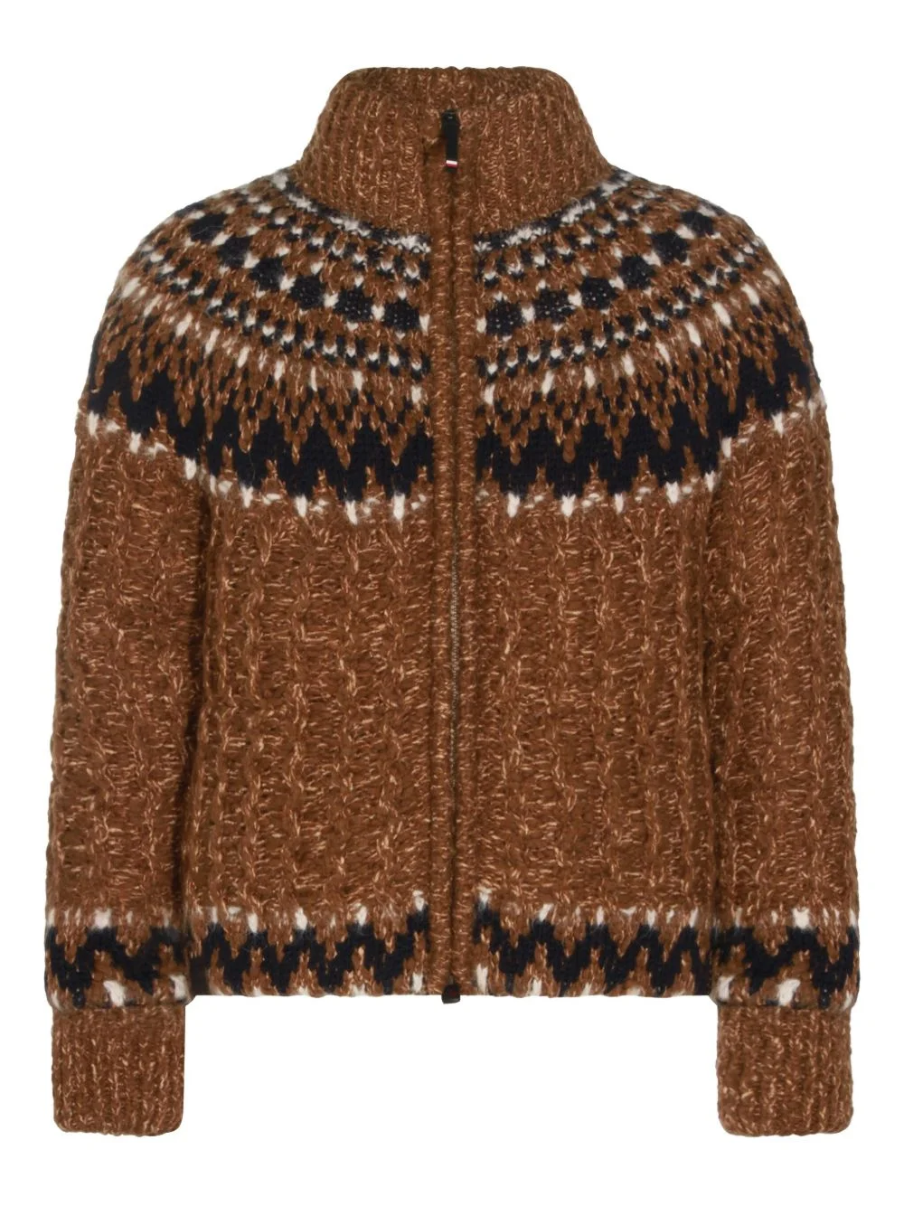 patterned zip jacket - 1