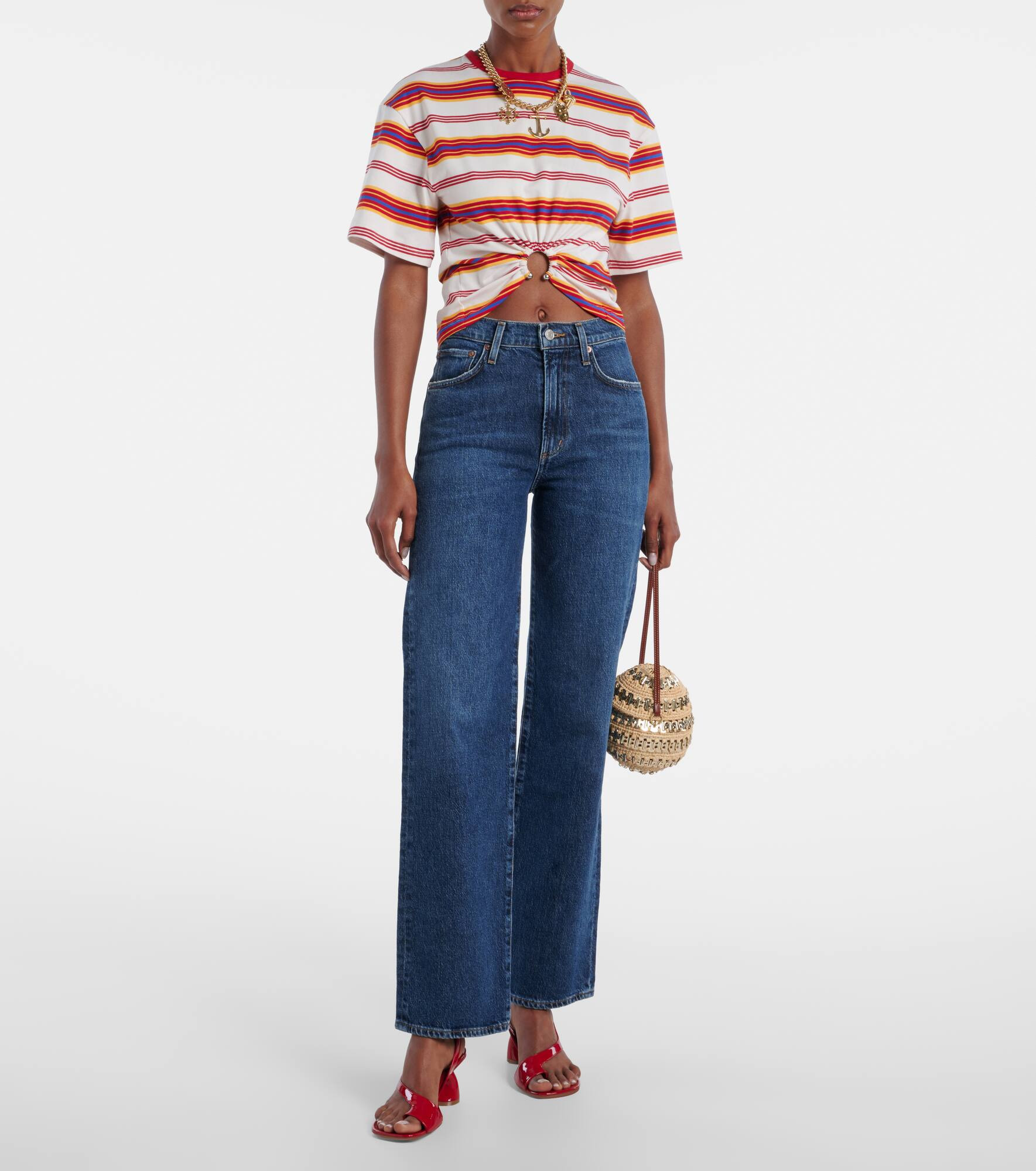 Harper mid-rise straight jeans - 2