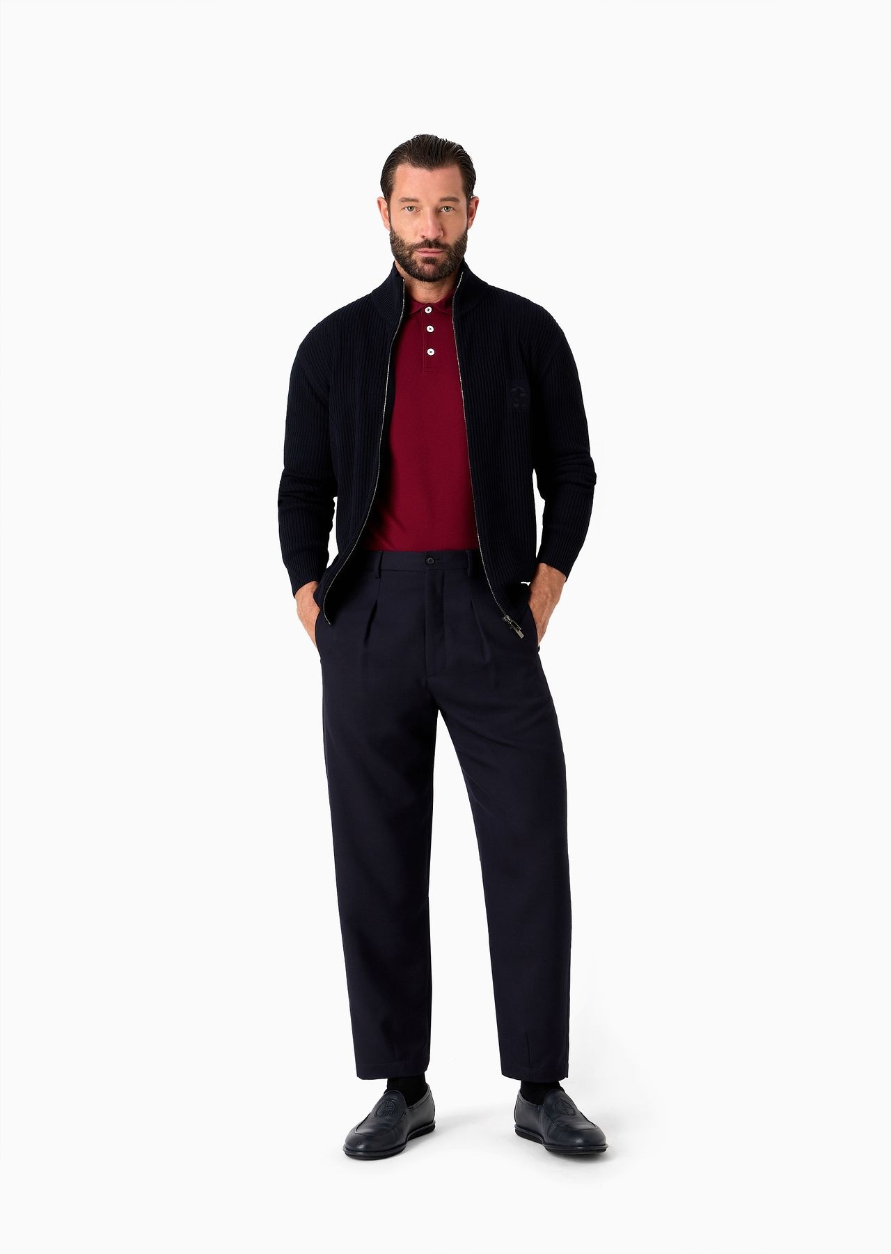 Piqué polo shirt in lisle cotton yarn - 4