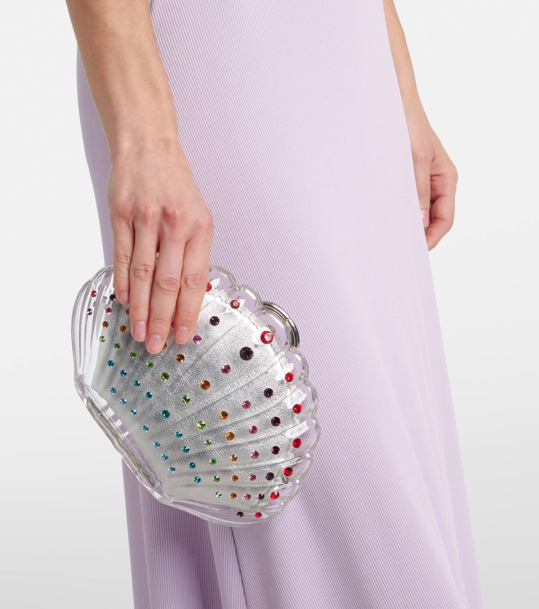 Crystal Shell embellished clutch - 6