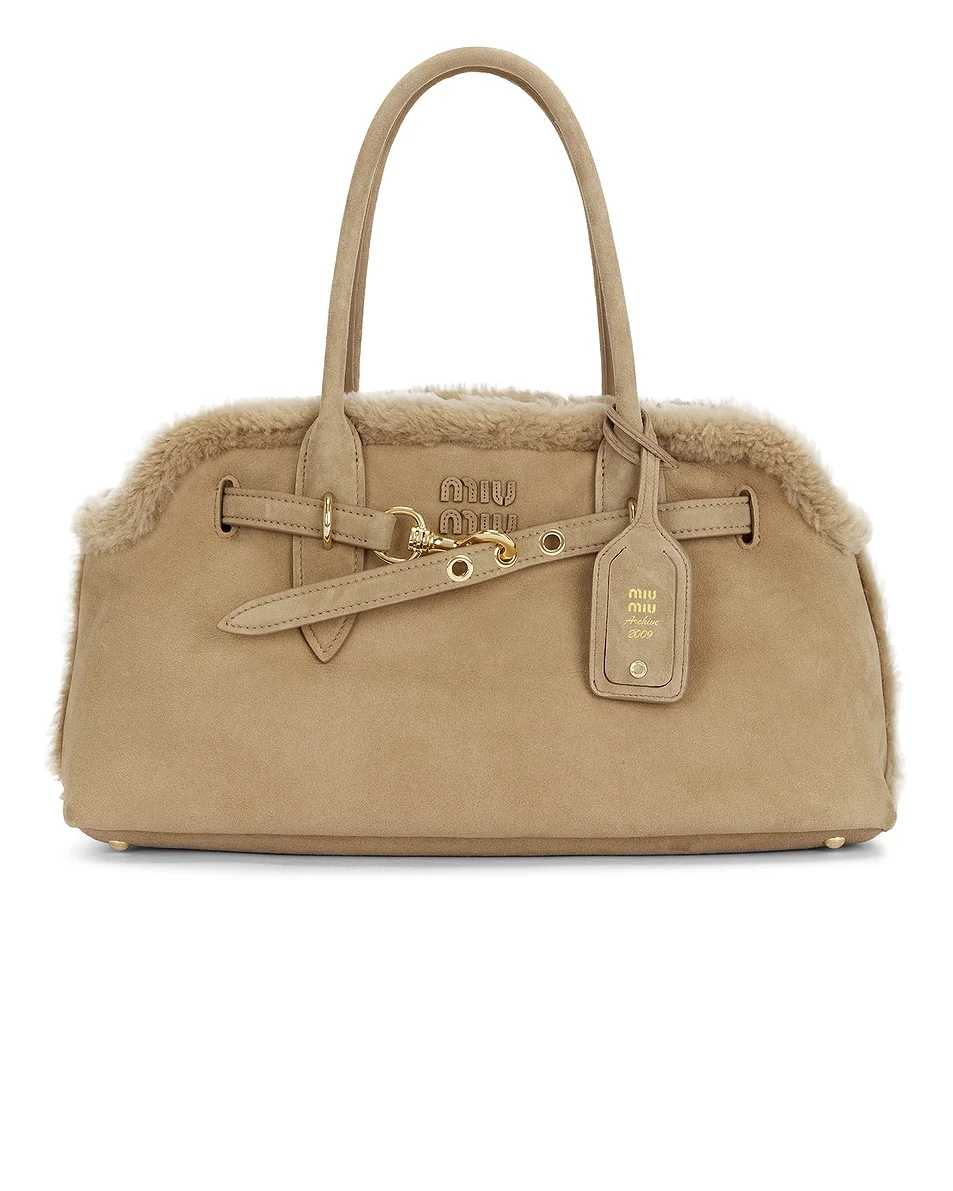 Aventure Camoscio Shearling Bag - 1