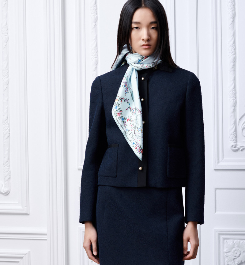 Dior Dioramour Revolution Flowers 90 Square Scarf outlook