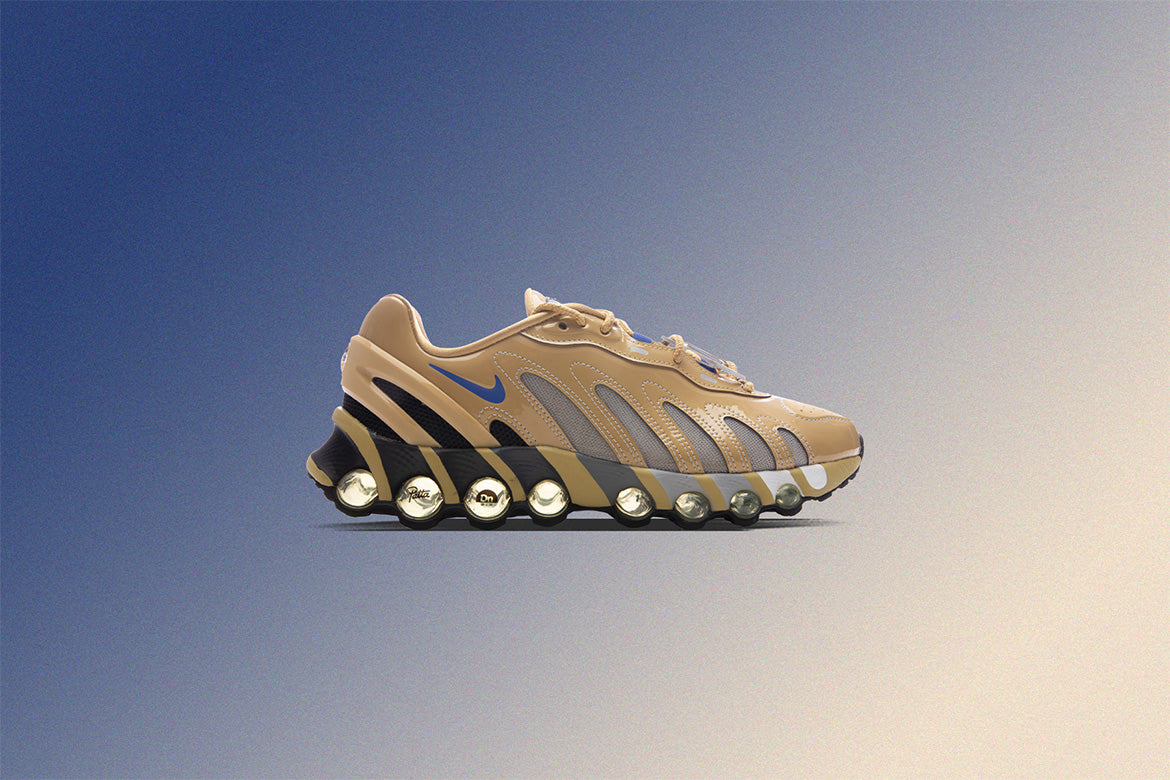 NIKE X PATTA AIR MAX DN8 - CLUB GOLD/GAME ROYAL/METALLIC SILVER - 5