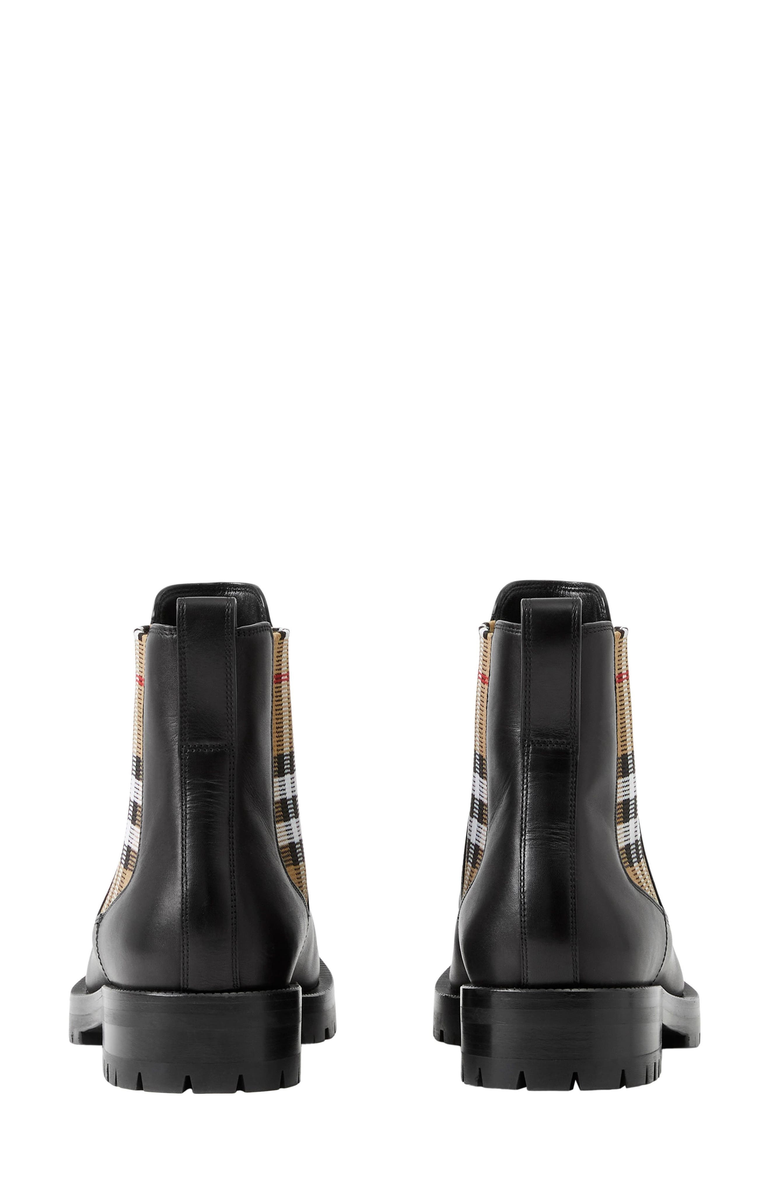burberry Allostock Check Chelsea Boot in Black at Nordstrom - 5