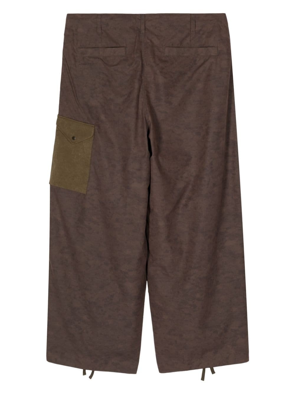 camouflage-print wide-leg trousers - 2