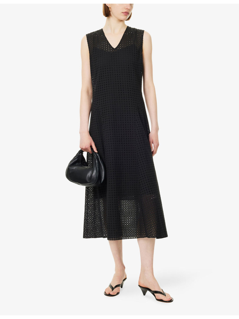 Theory Easy Curve Cotton Midi Dress outlook
