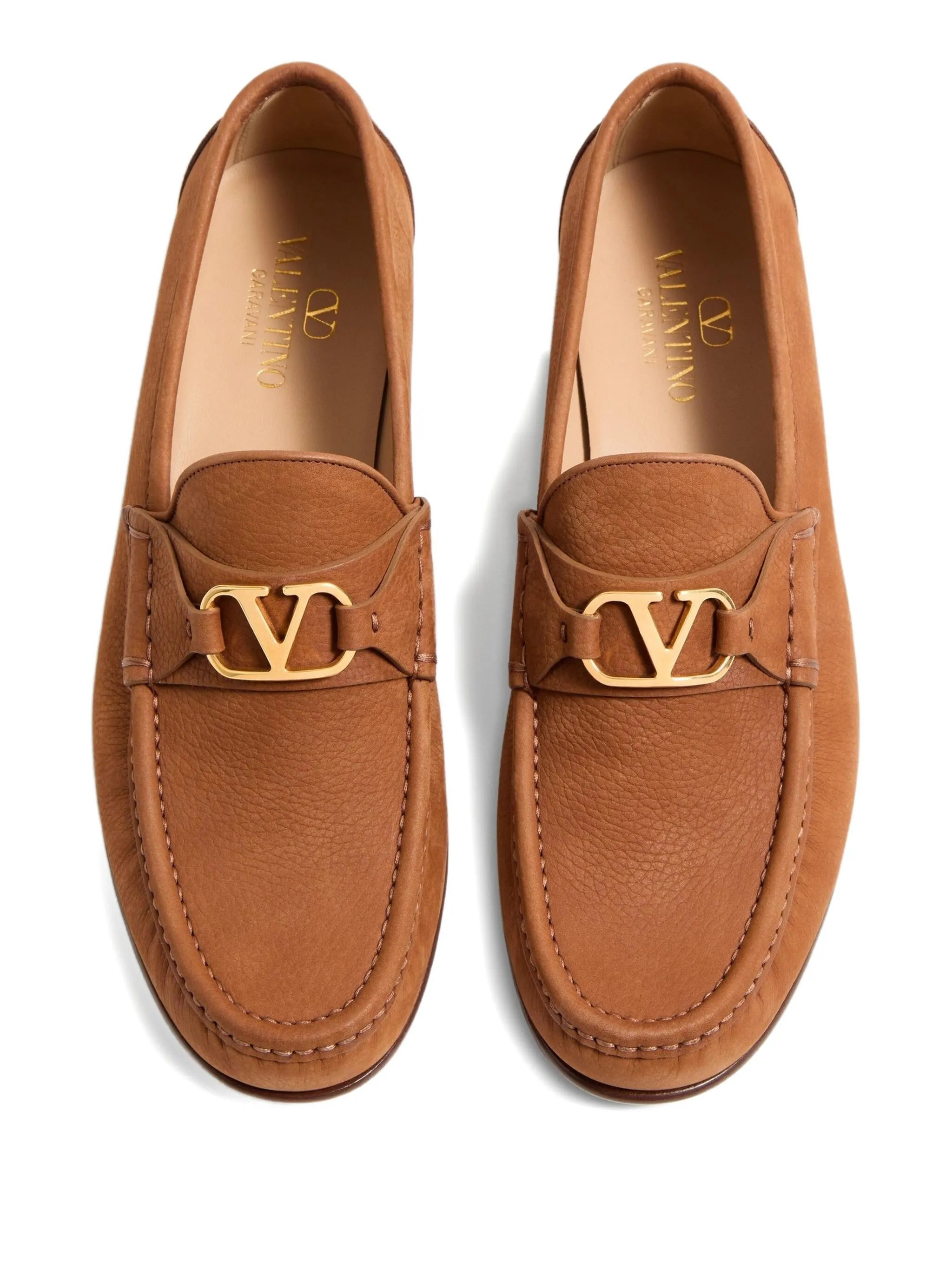 VLogo Signature suede loafers - 4