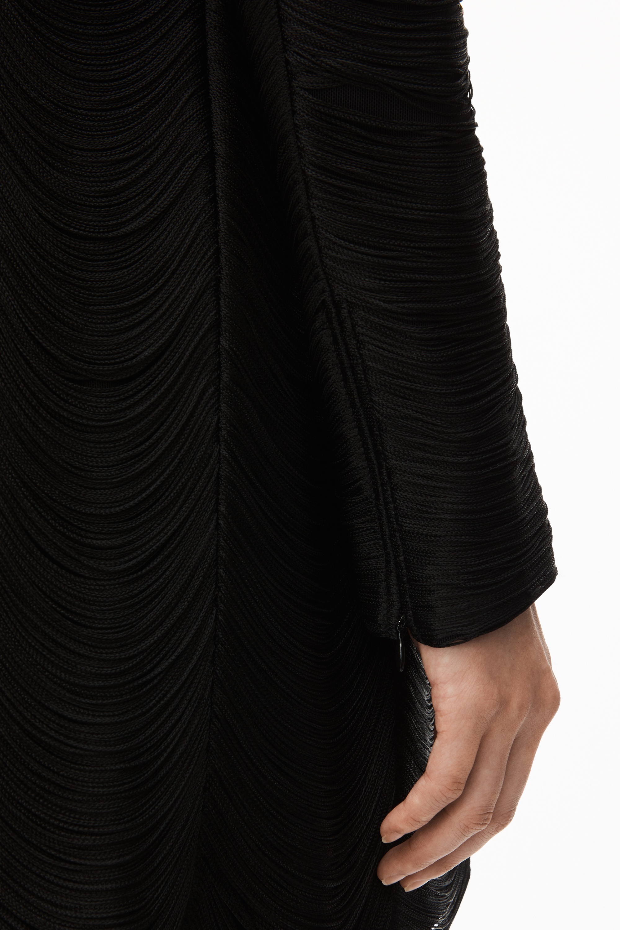 FRINGE SLIM COAT IN POWER MESH - 6