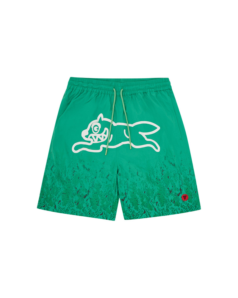 GRADIENT SNAKESKIN RUNNING DOG SWIM SHORTS 1