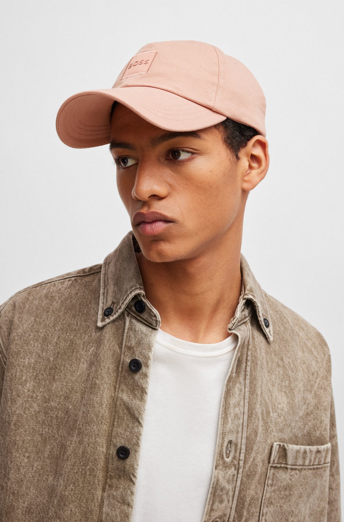 COTTON-TWILL CAP WITH TONAL LOGO PATCH - 4
