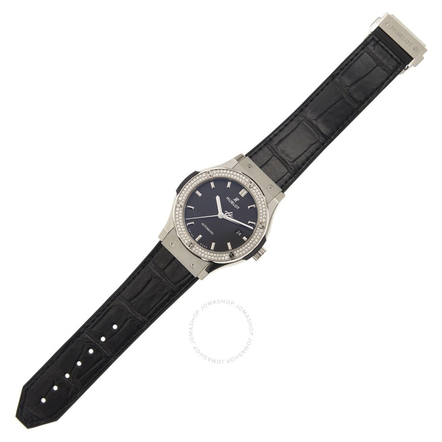 Hublot Classic Fusion Mat Black Dial Automatic Men's Diamond Watch 542.NX.1171.LR.1104 - 2