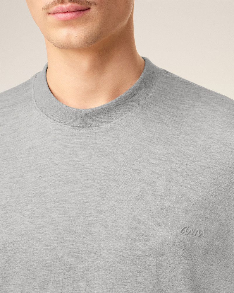 GREY COTTON SHORT SLEEVES T-SHIRT 4