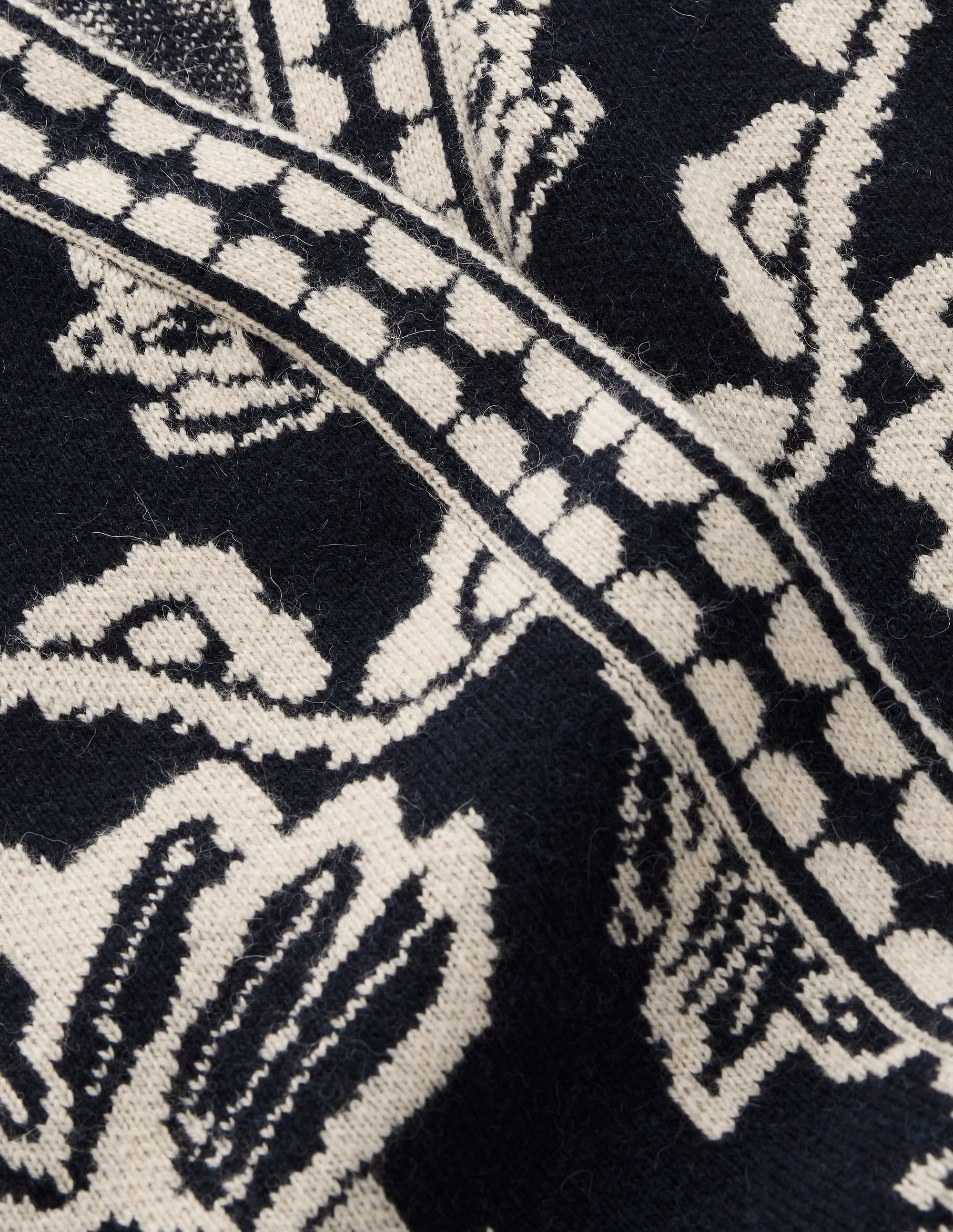 Belted Wrap Knitted Cardigan-Navy - 1