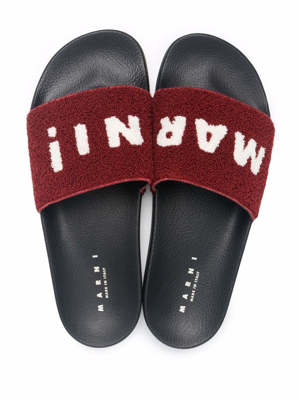 logo-print textured slides - 4