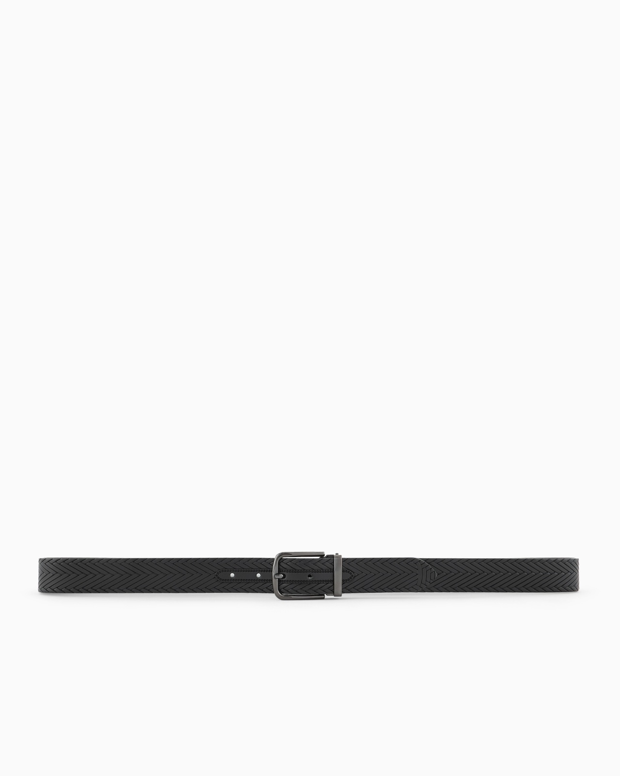 LEATHER BELT WITH BRAIDED PRINT - 3