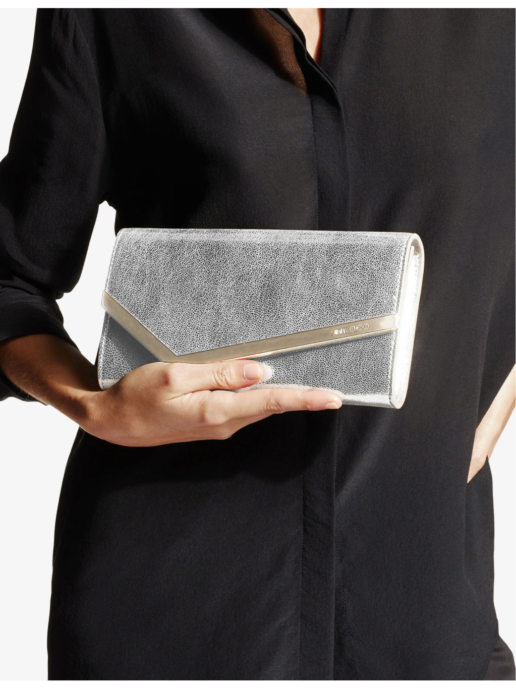 Emmie glitter leather clutch - 2