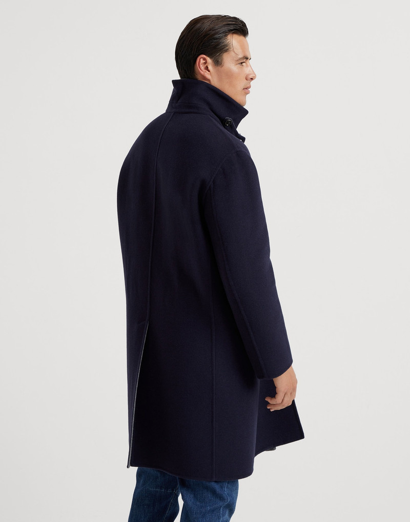 Brunello Cucinelli Hand-crafted reversible coat in cashmere double cloth outlook