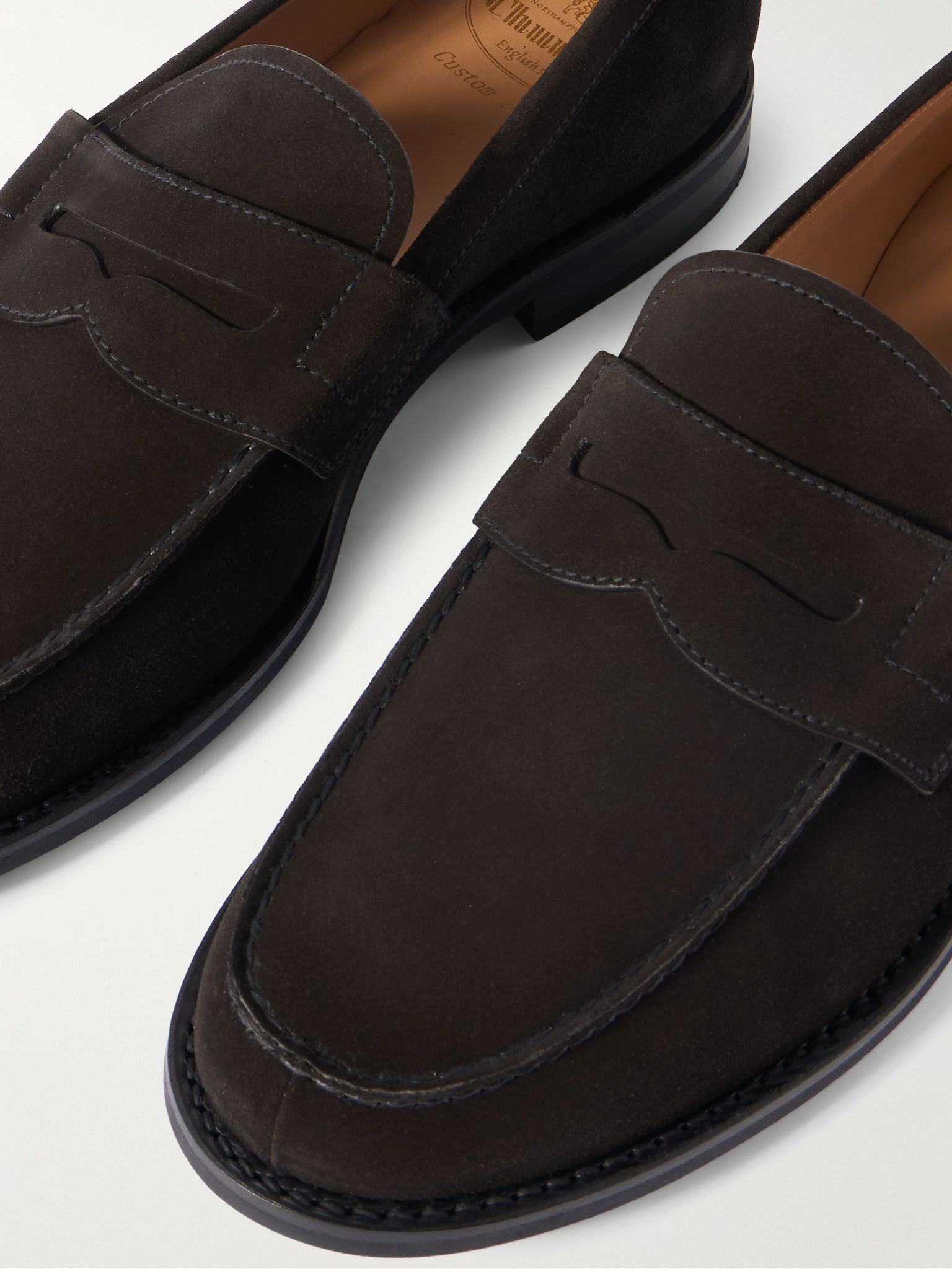 Gateshead Suede Penny Loafers Dark brown - 6
