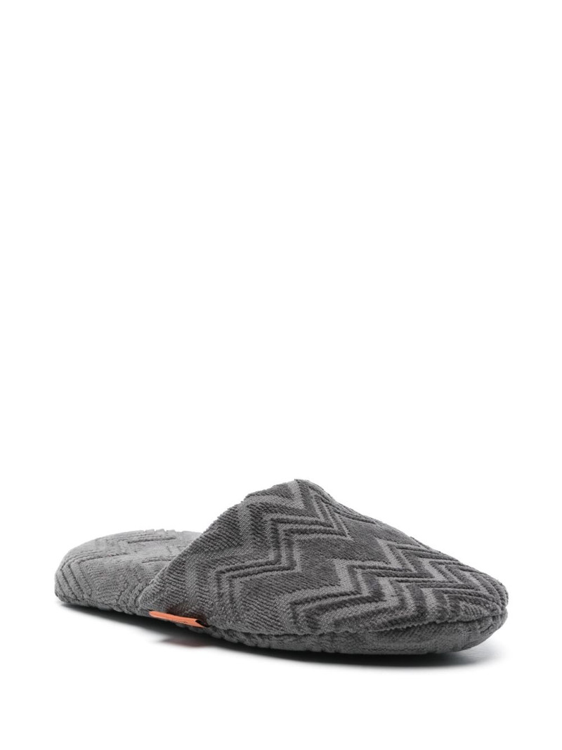 Missoni zigzag-woven slippers outlook