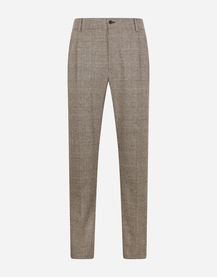 Wool glen plaid pants - 3