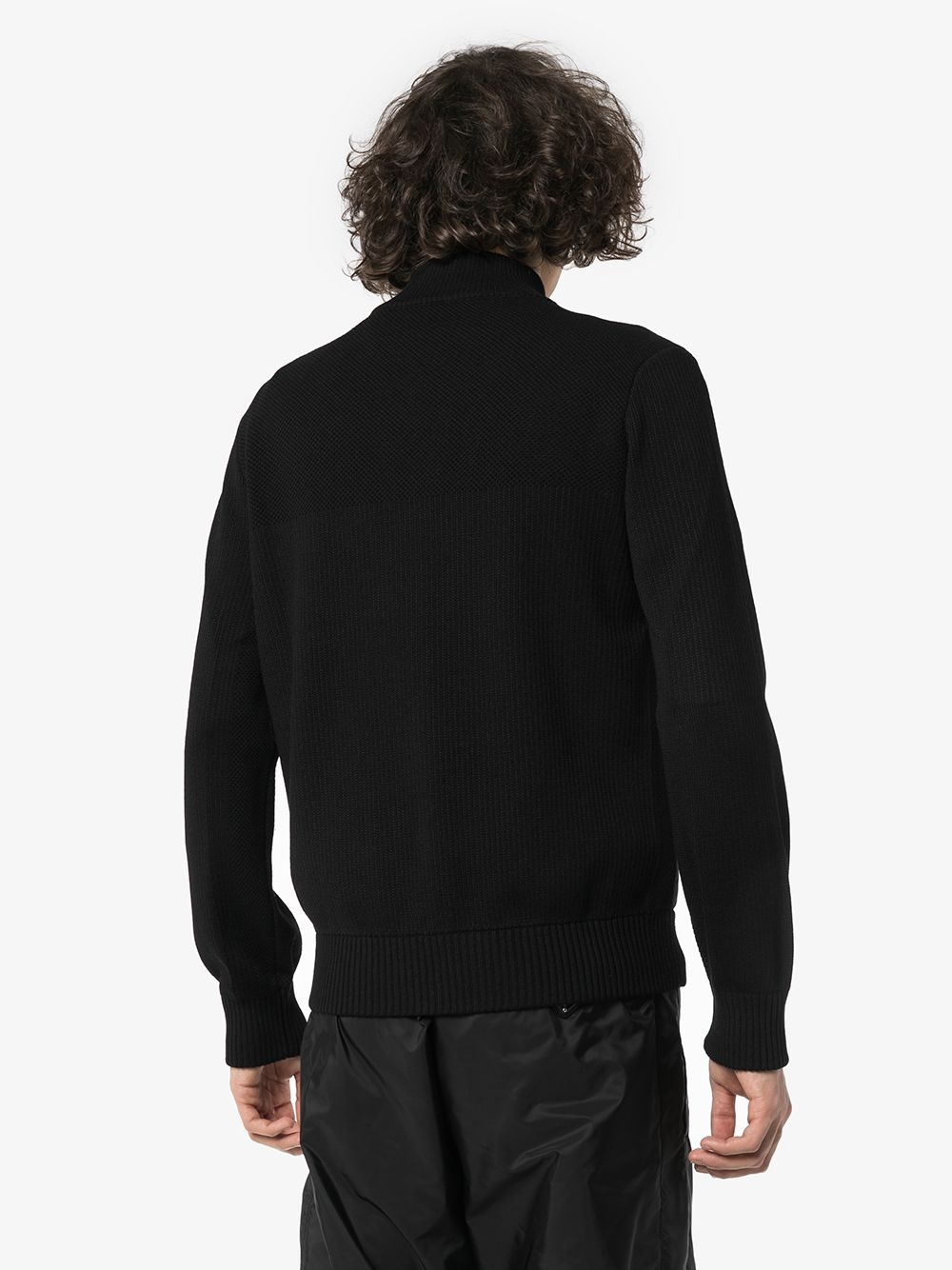 Hybridge wool-panelled padded jacket - 4