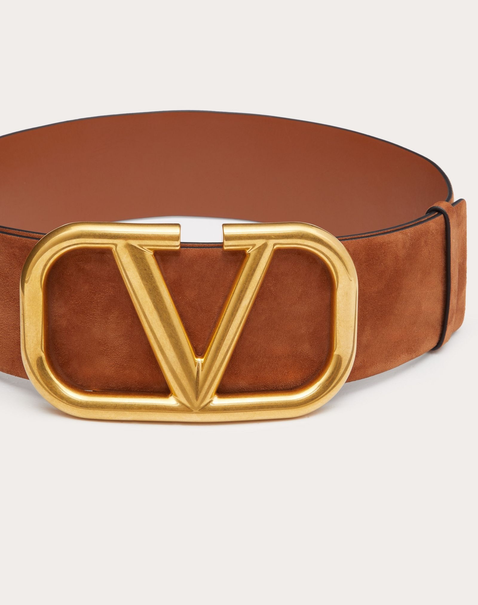 VLOGO SIGNATURE SUEDE LEATHER BELT 70 MM / 2.8 IN. - 4