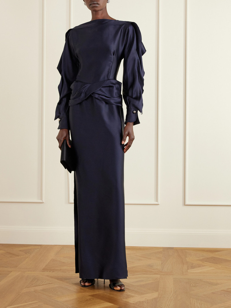 Lanvin Ruffled Gathered Satin Gown outlook