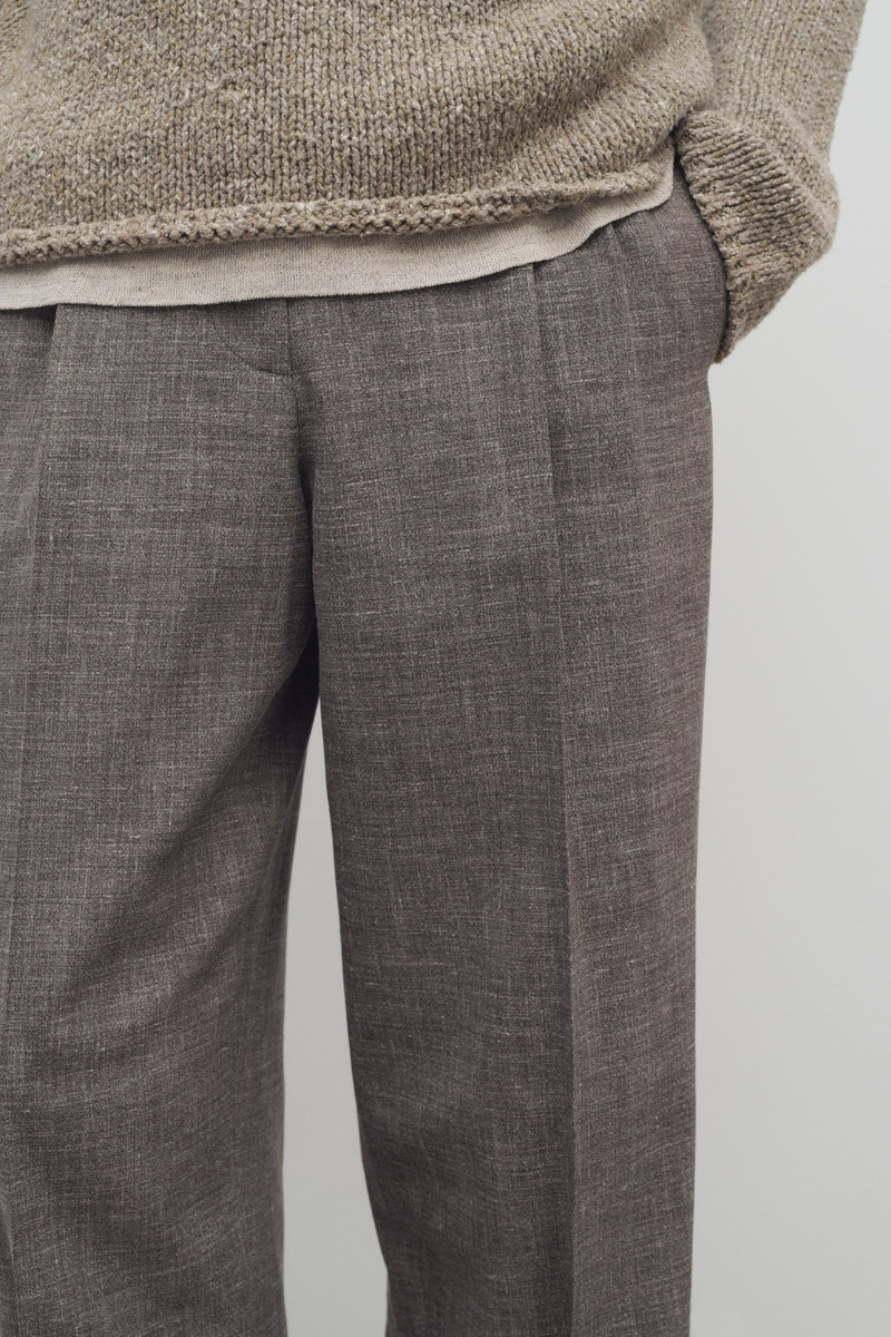 Silas Pant in Silk, Linen, and Virgin Wool 6