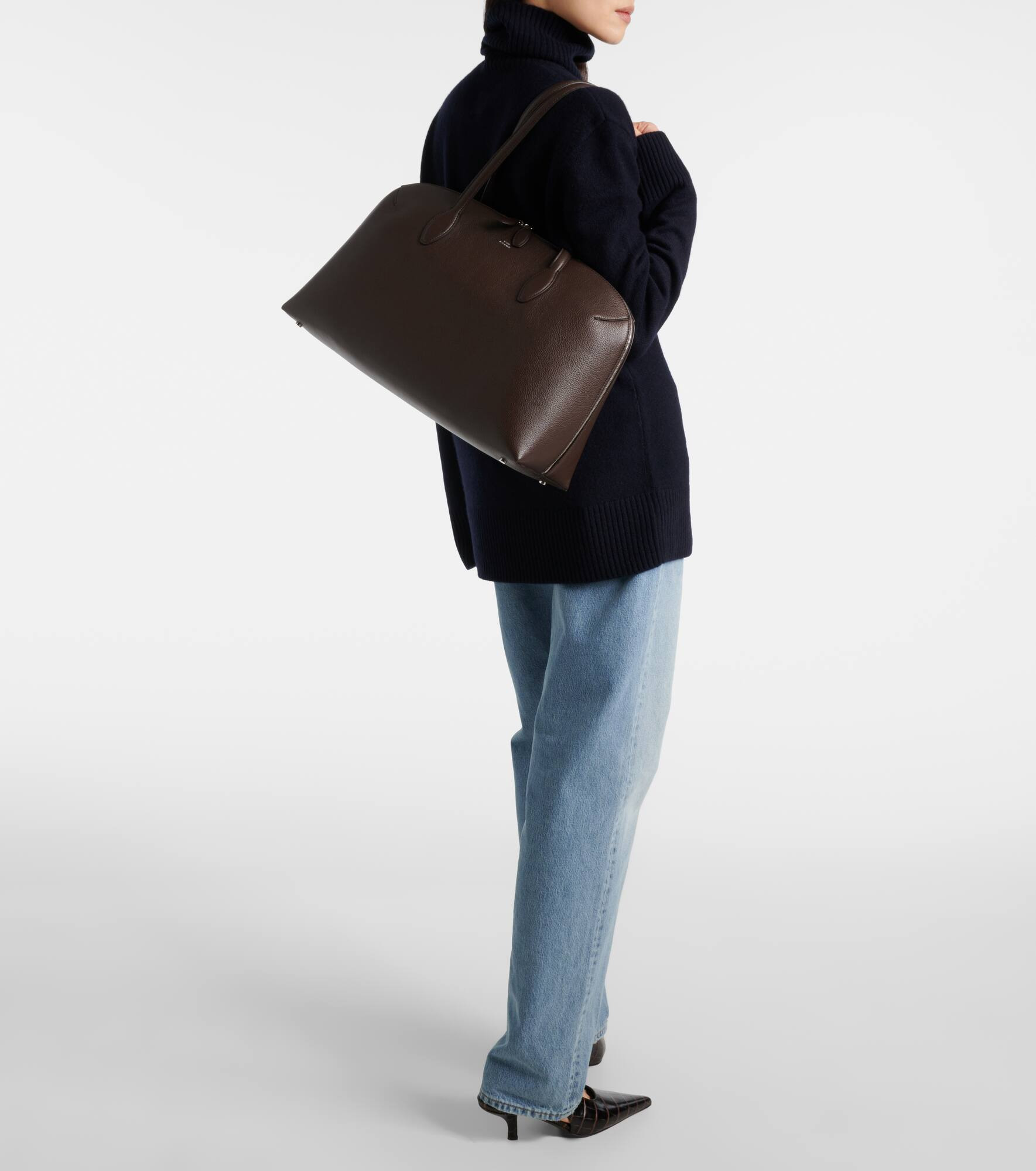 Leather tote bag - 5