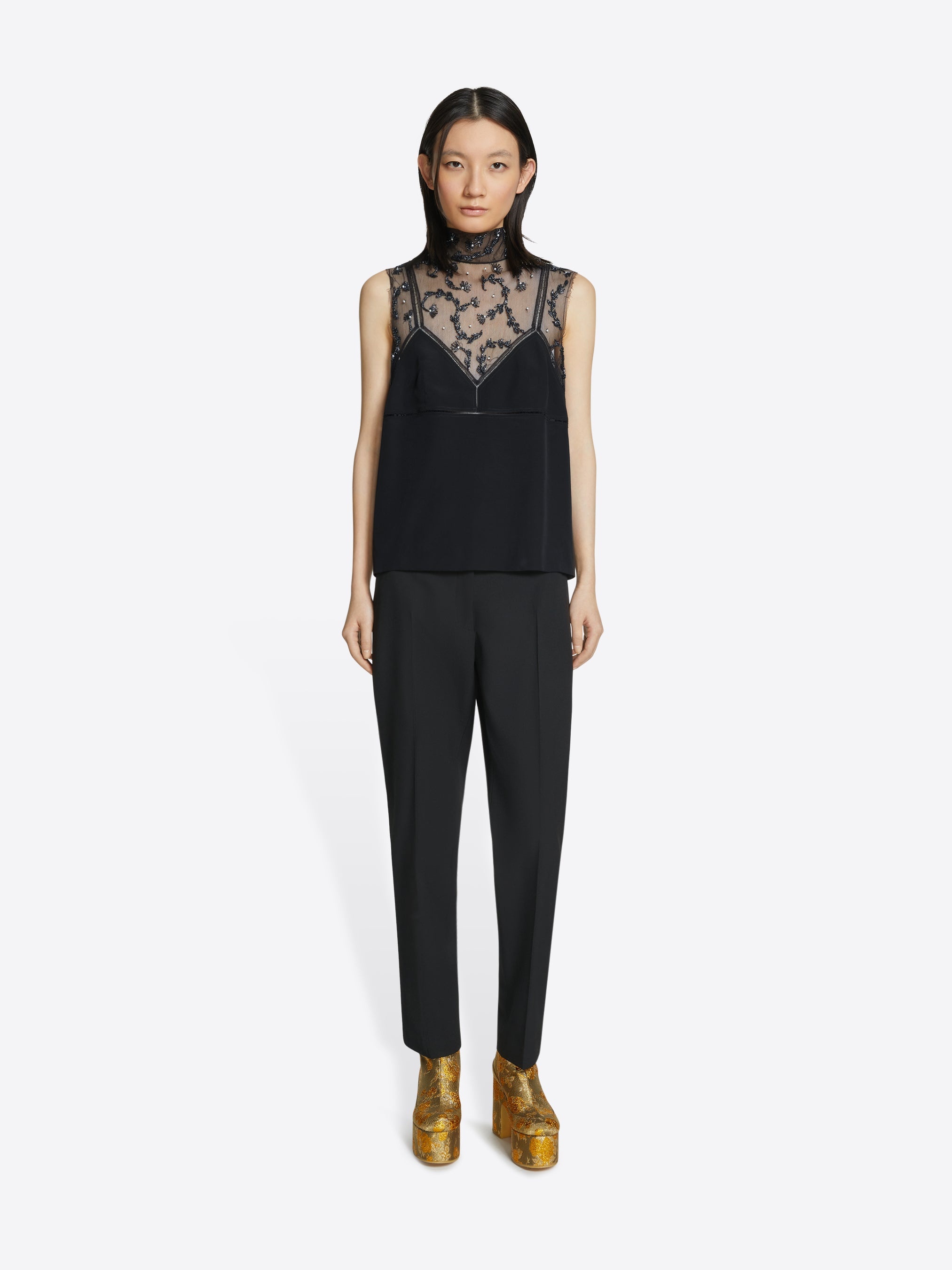 FITTED WOOL PANTS - 2