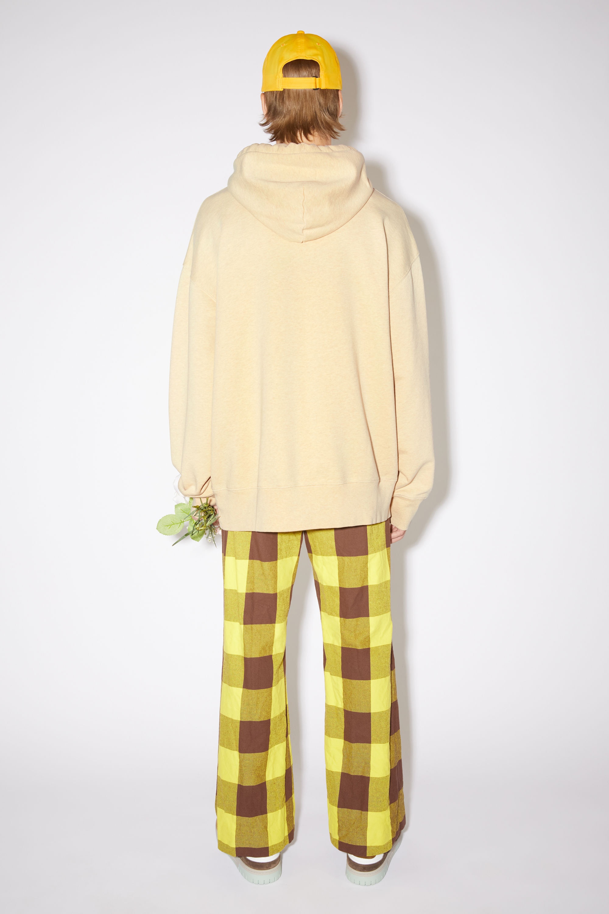 Hooded sweater - Pale yellow melange - 3