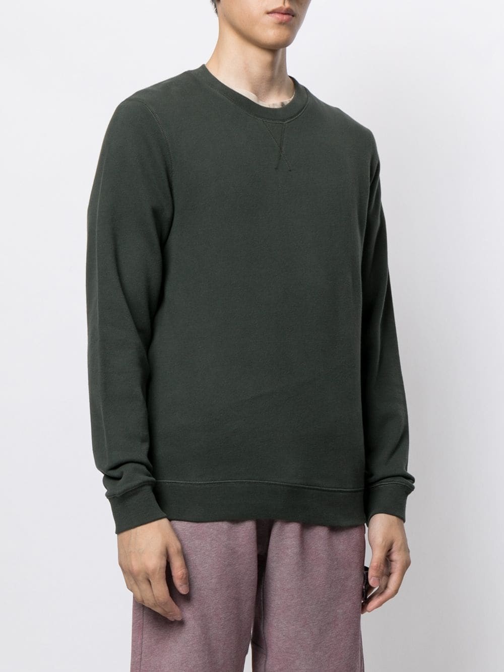 loopback crew-neck sweatshirt - 3