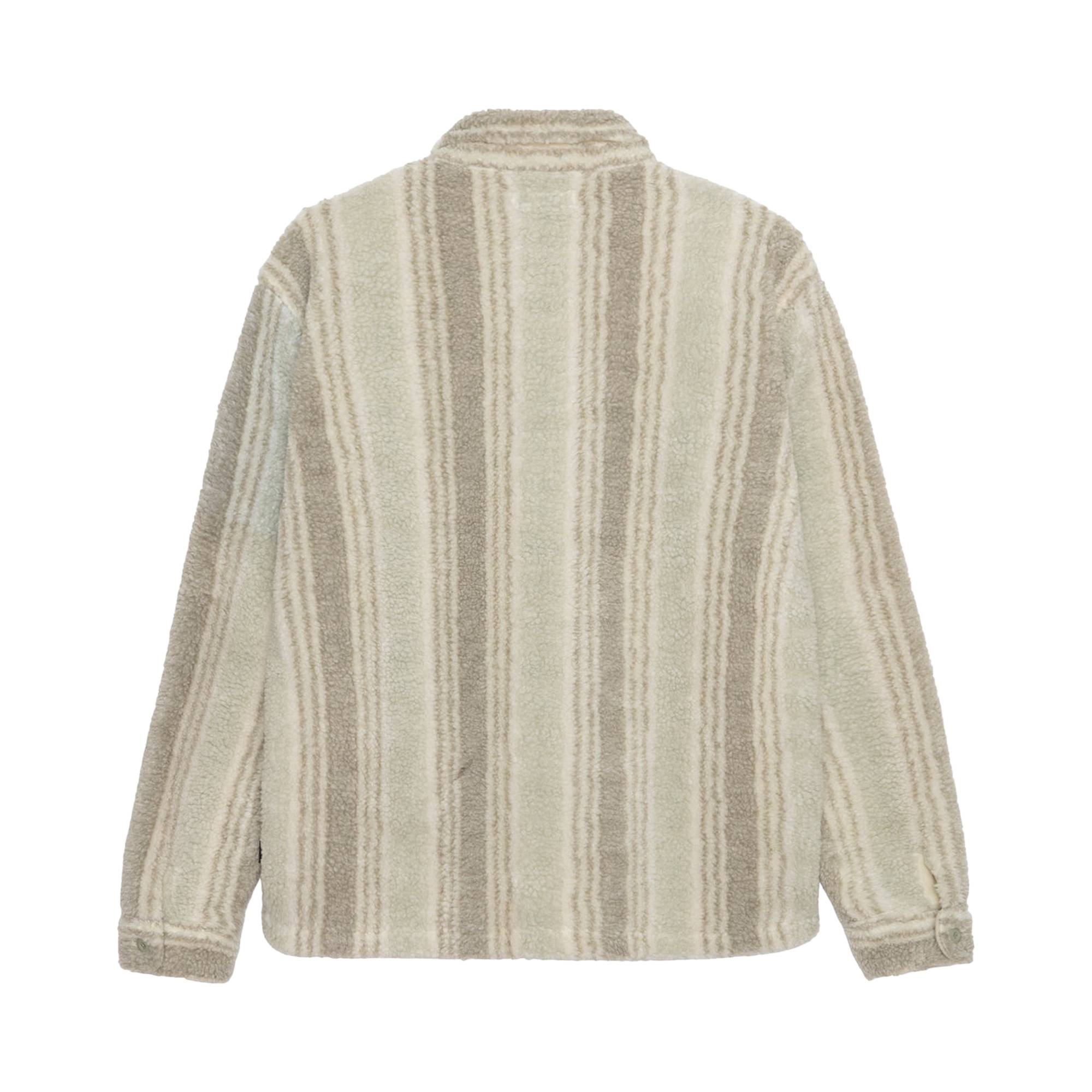 Stussy Striped Sherpa Shirt 'Natural' - 2