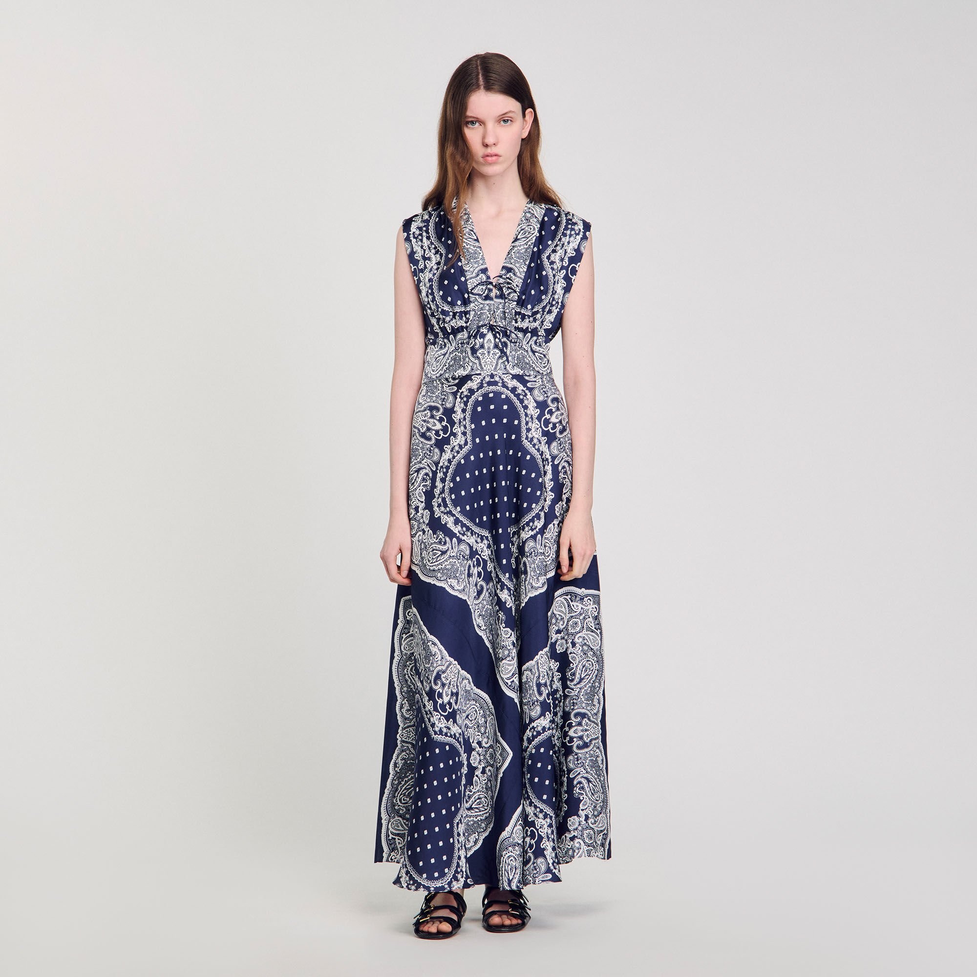 BANDANA-PRINT MAXI DRESS - 2