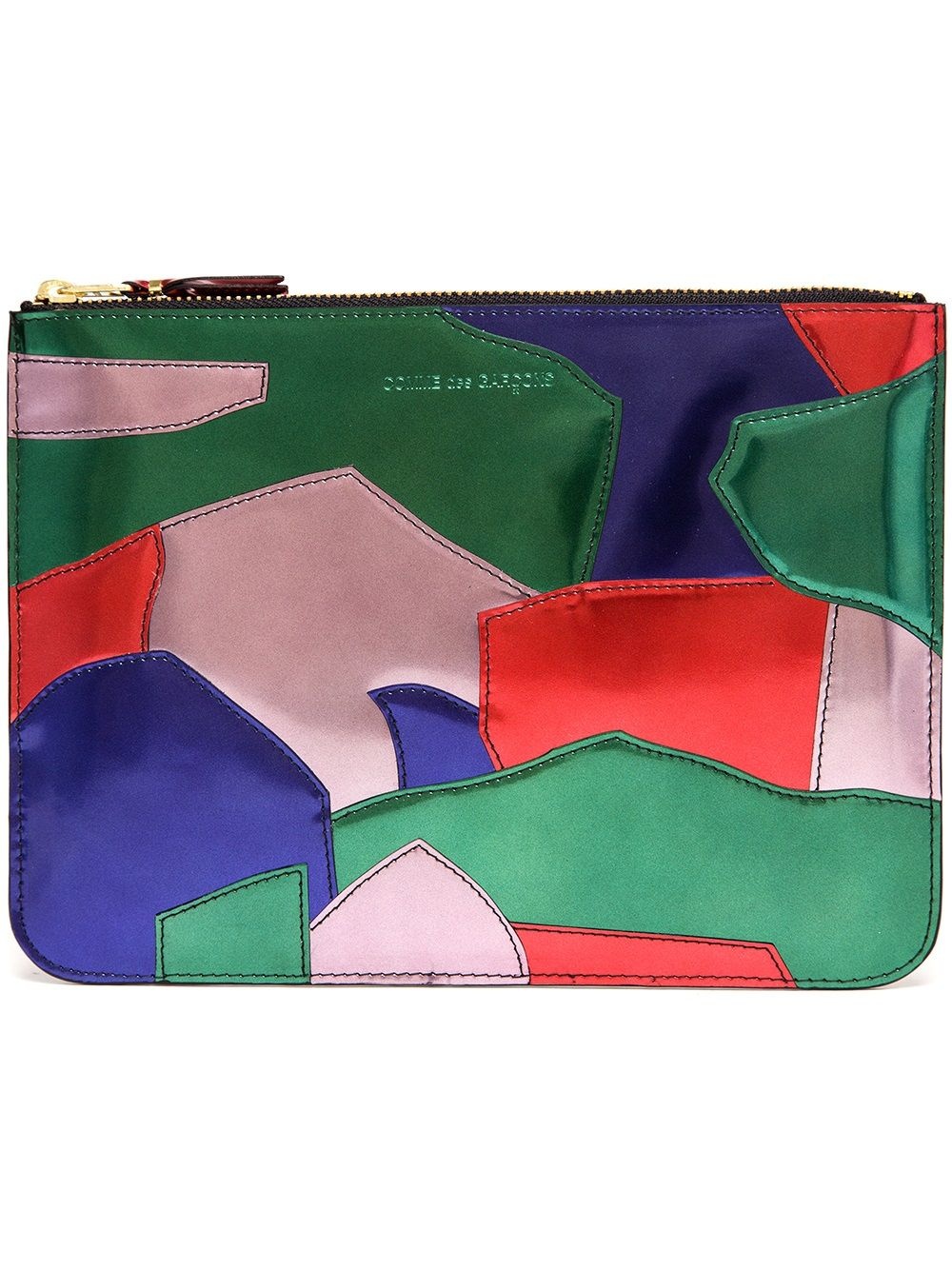 Patchwork patent leather pouch - 5