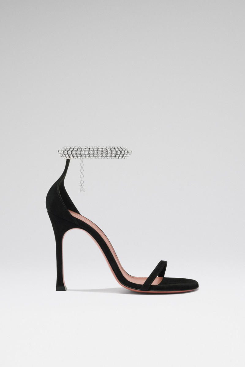 IMAN SANDAL BLACK SUEDE 1