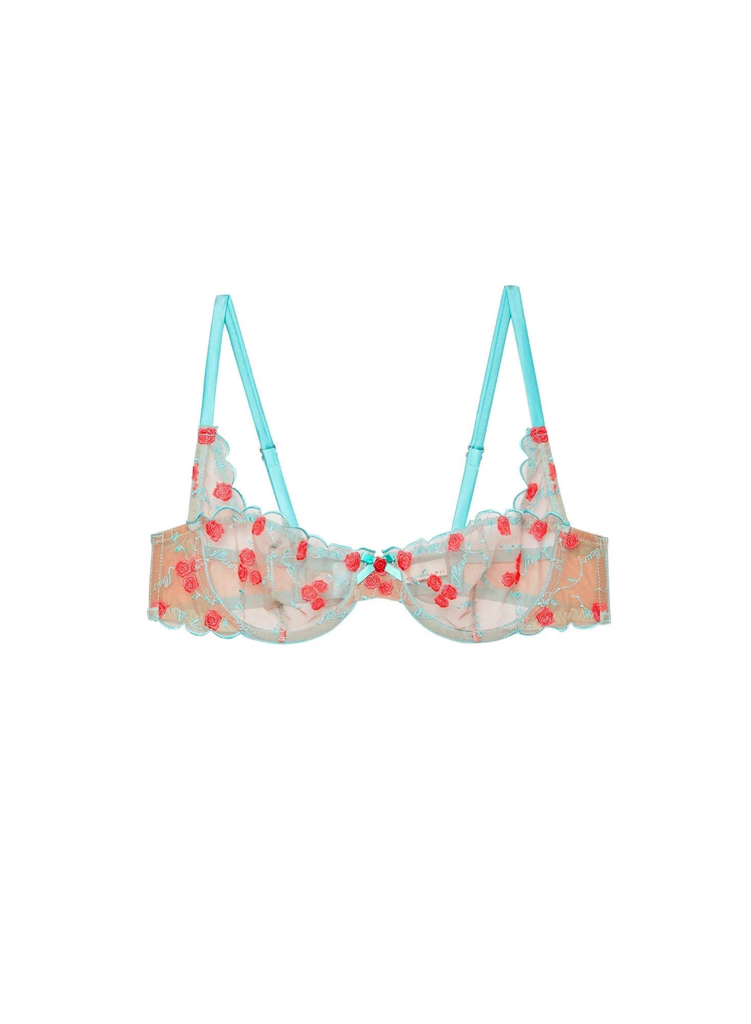 Rose & Vine Embroidery Balconette - 1
