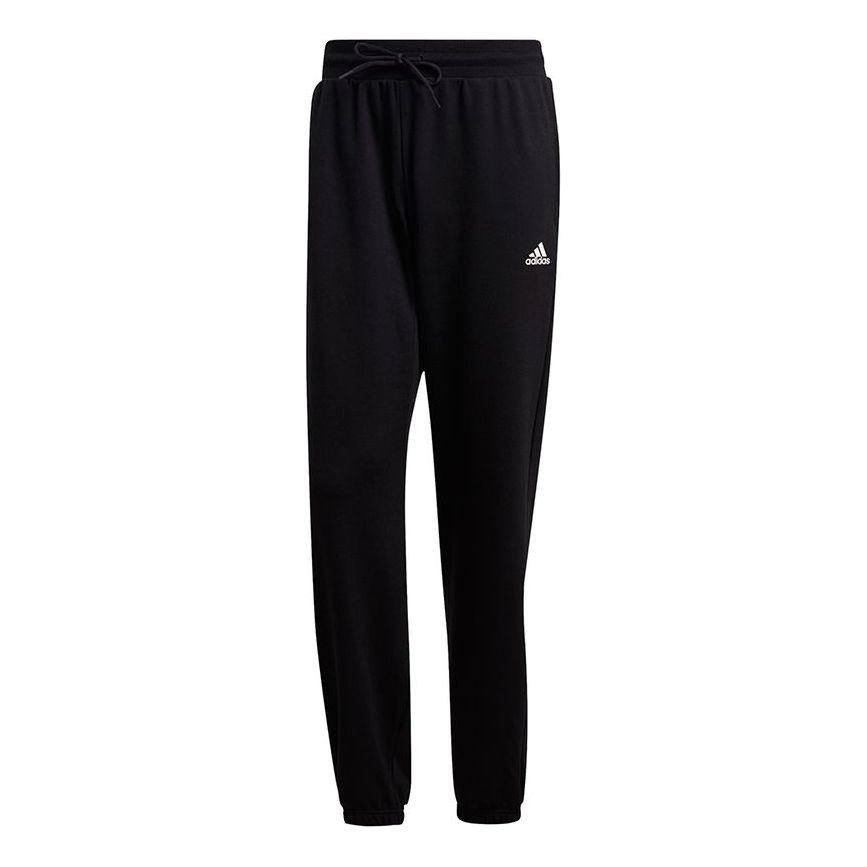 adidas Pant M Logo Casual Breathable Lacing Sports Black H61156 - 1