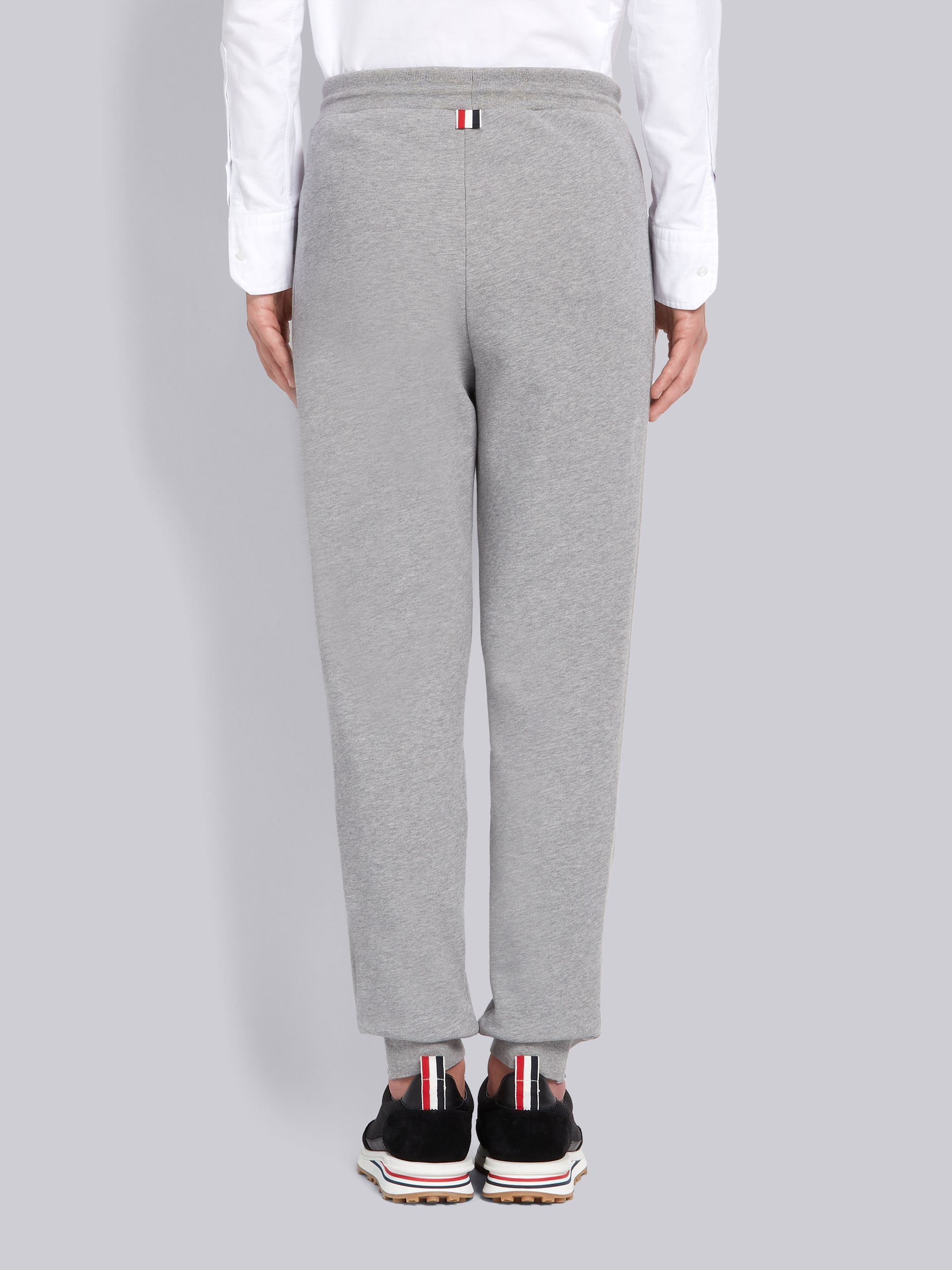 Light Grey Cotton Loopback Side Stripe Insert Sweatpant - 3