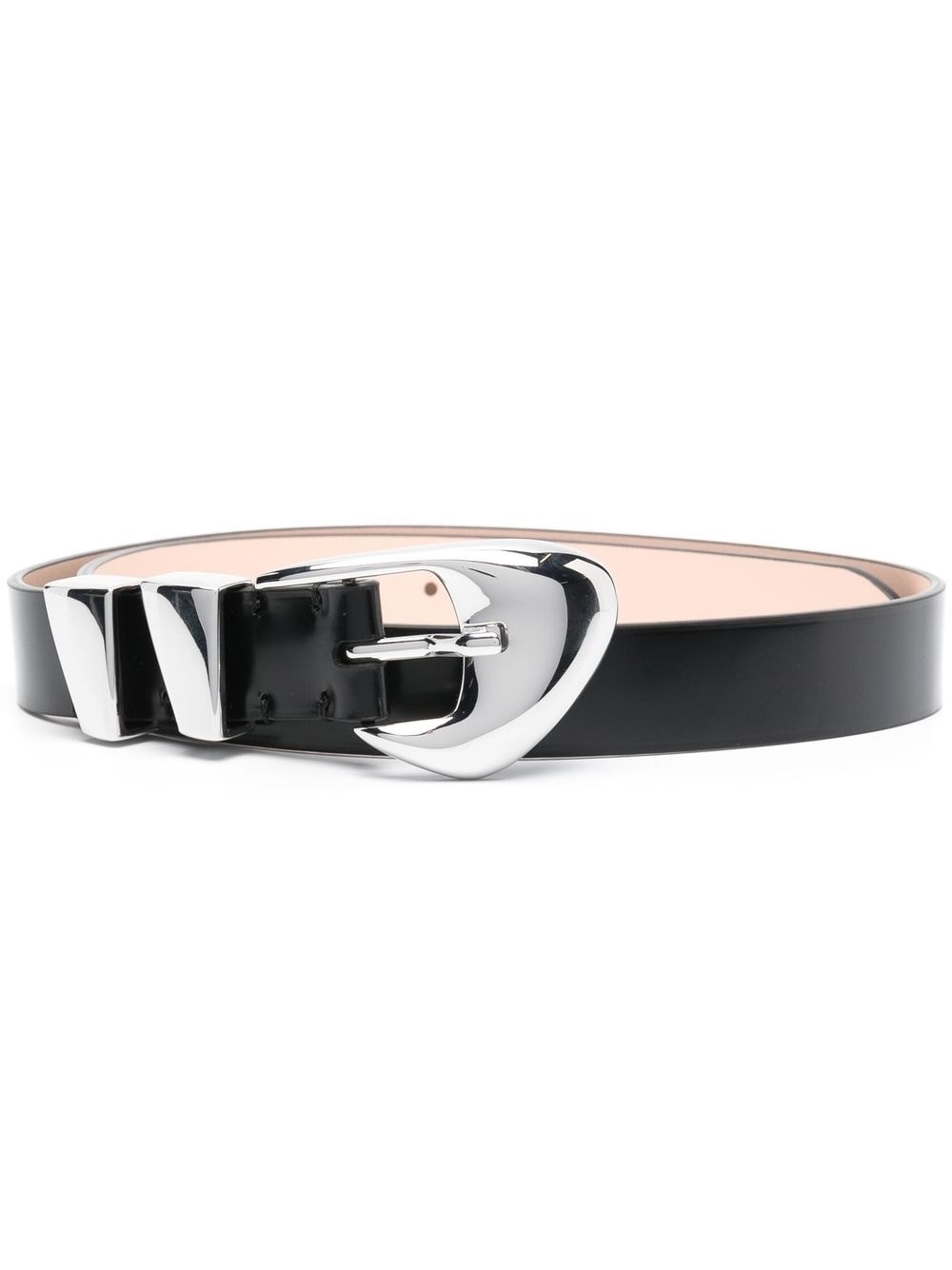 moore patent leather belt - 1