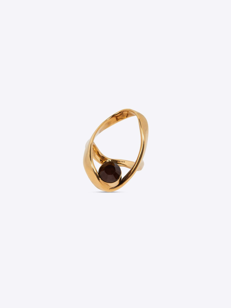 Dries Van Noten WAVED JEWEL RING outlook