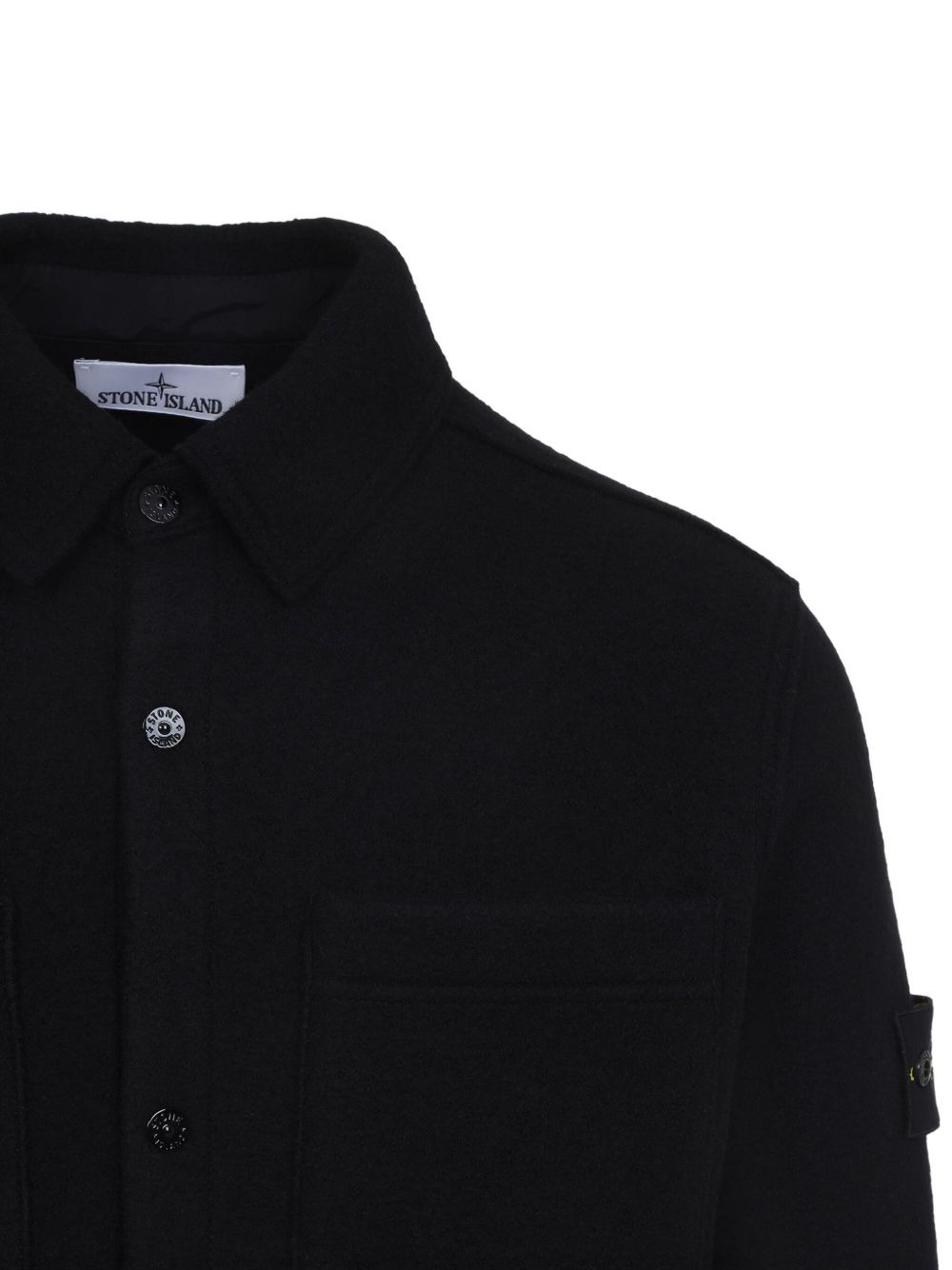 patch-pocket wool shirt - 3