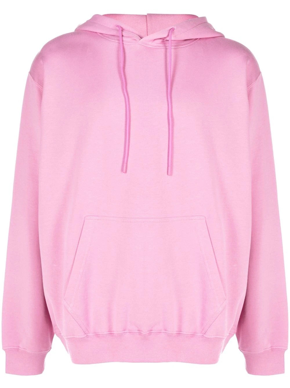 contrasting logo-print hoodie - 1