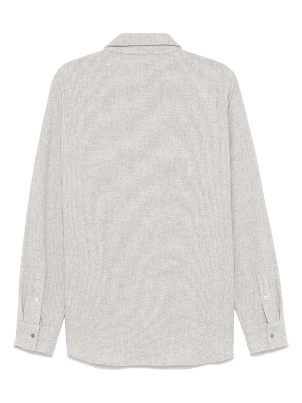 mélange cashmere shirt - 2