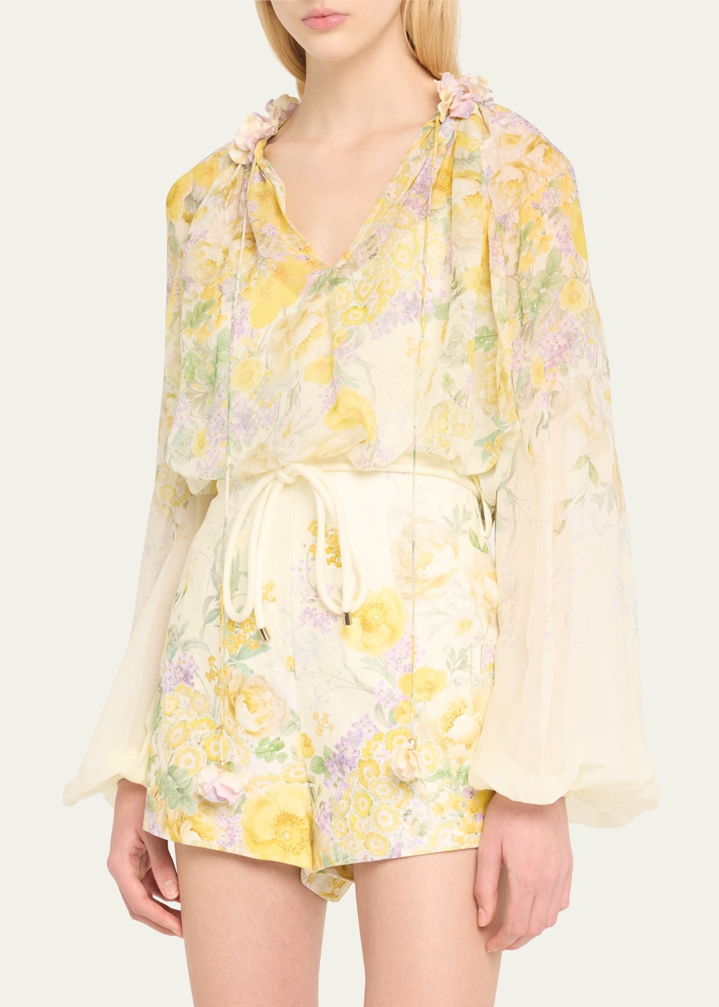Harmony Floral Billow Blouse - 3
