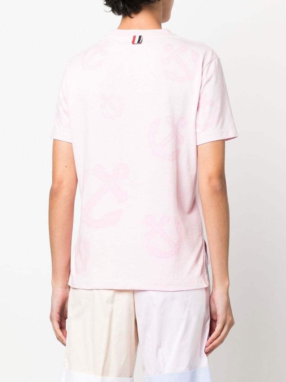 anchor-print T-shirt - 4