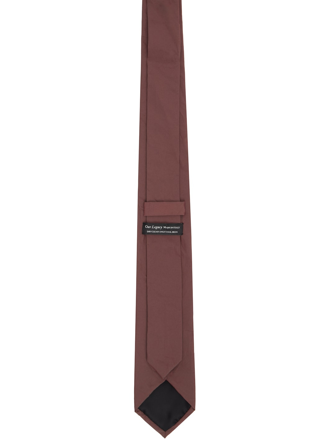 Burgundy Crinkled Tie - 2