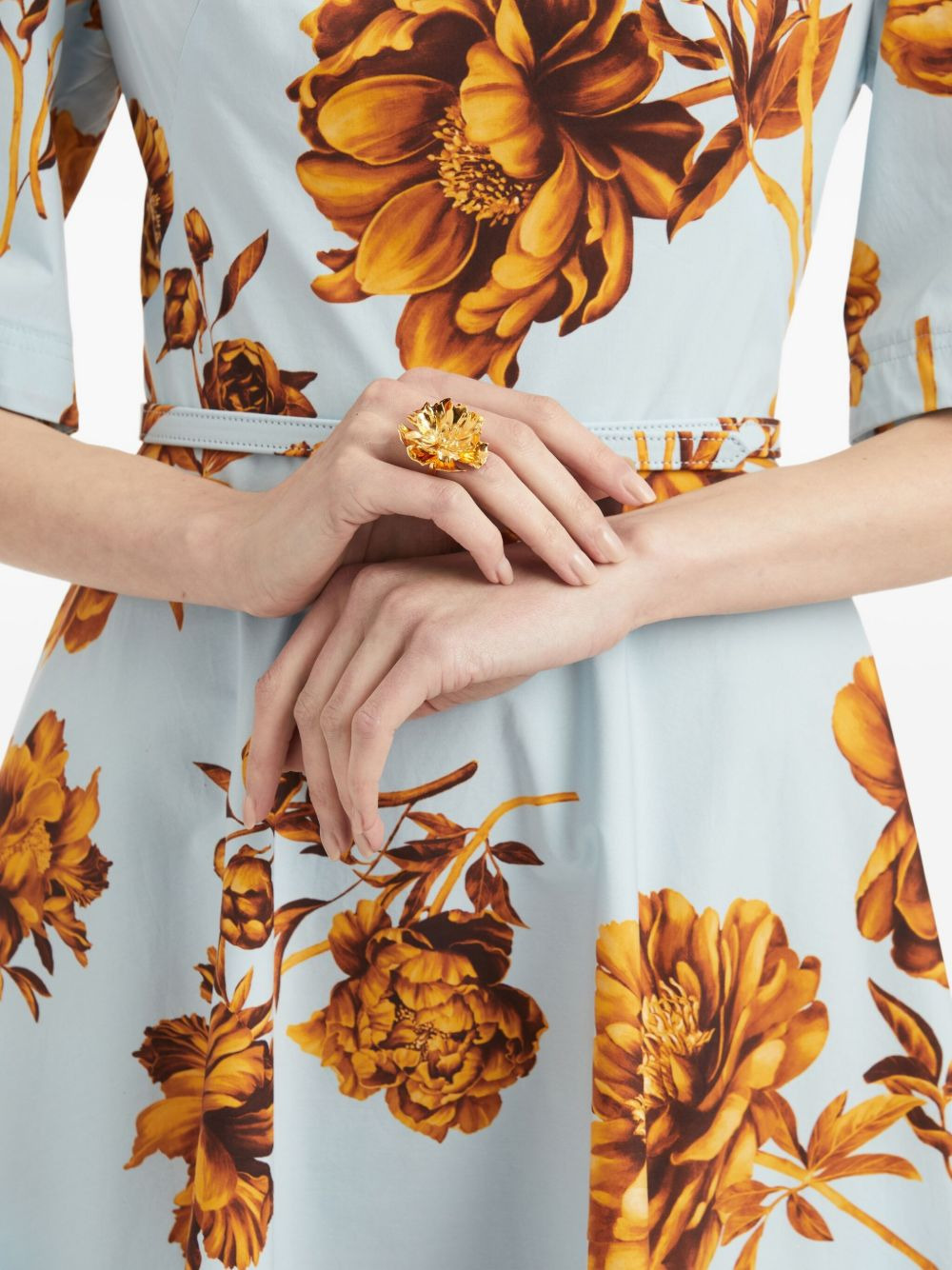 Peony flower-shaped ring - 2