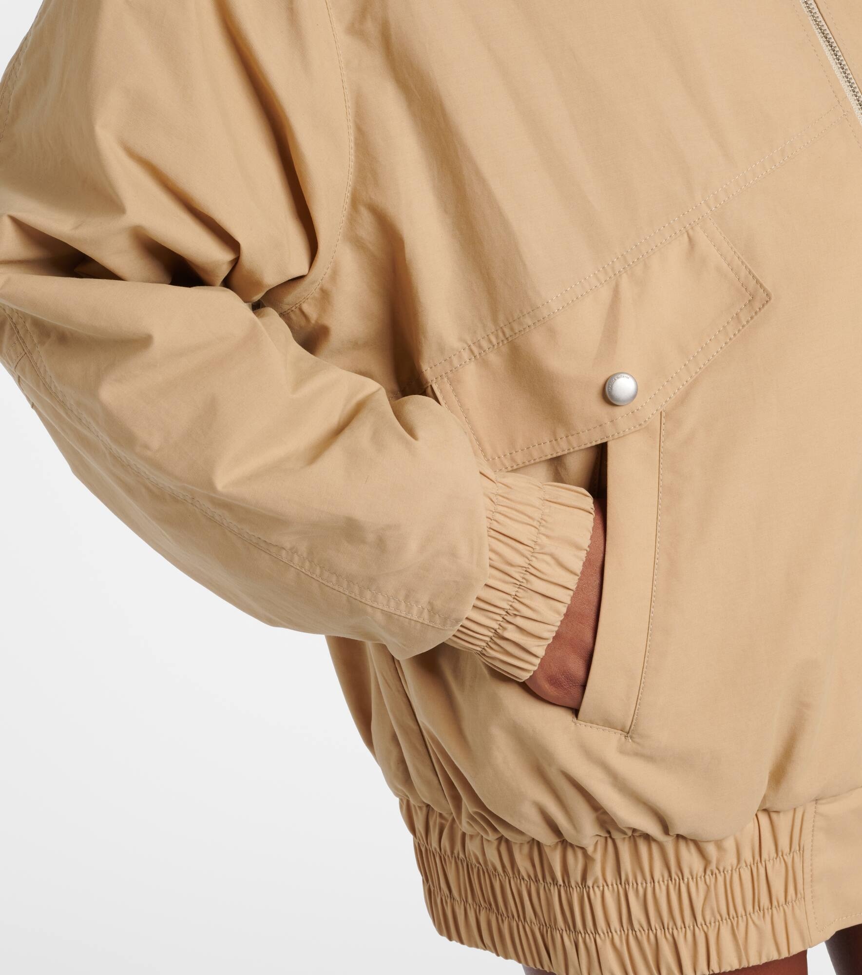 Oversized cotton-blend bomber jacket - 5